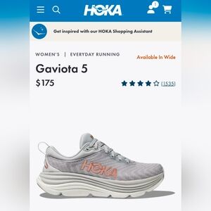 Hoka One One Gaviota 5 Women's Running Shoes 6.5